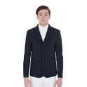 Men's competition jacket with contrasting embroidered logo