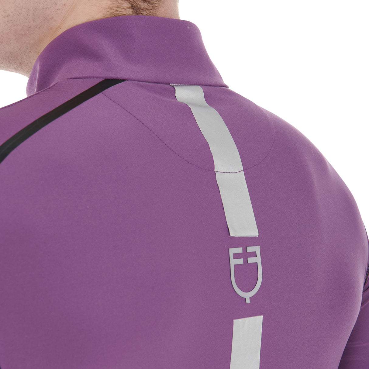 Equestro Men's Slim Fit Long Sleeve Training Polo Shirt