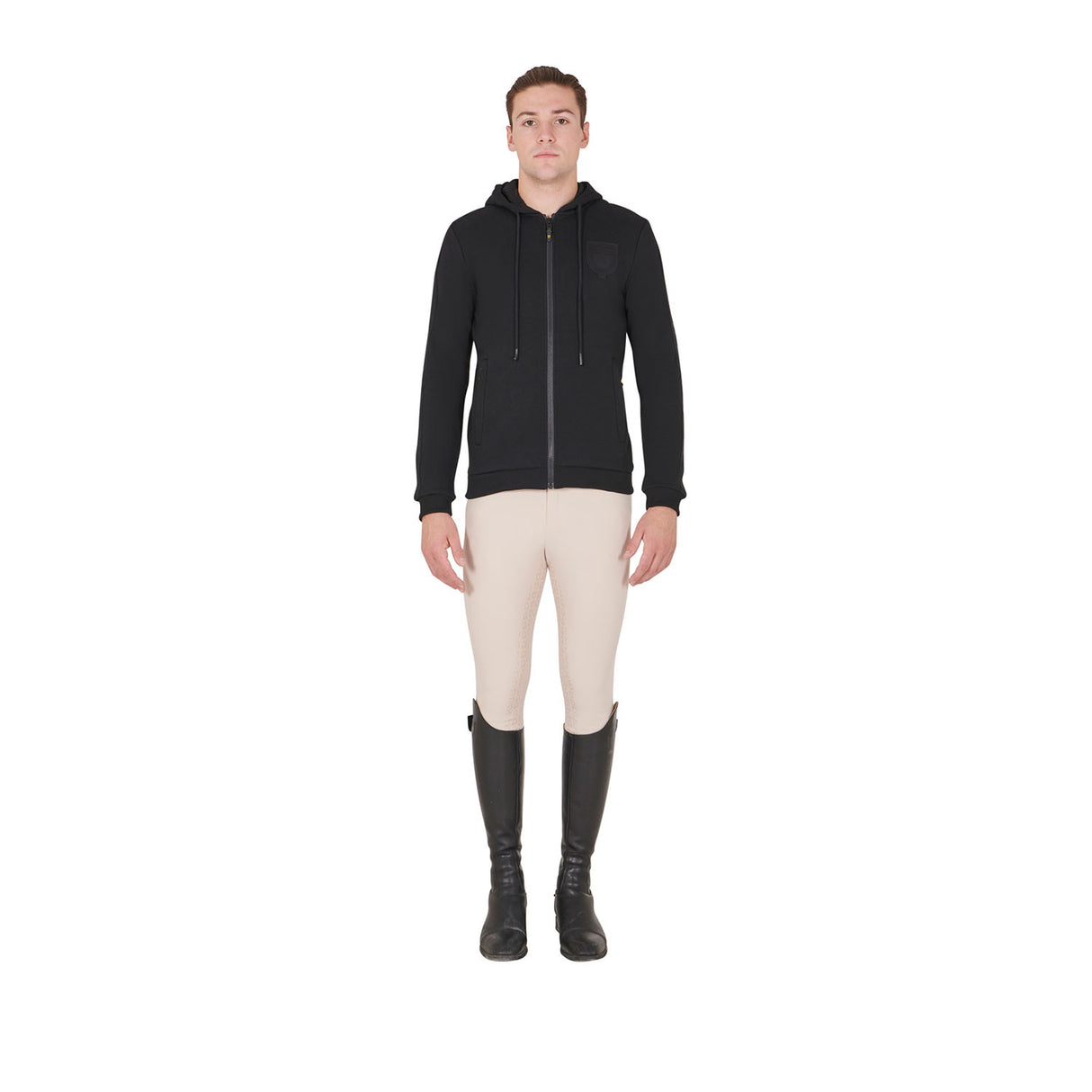 Men's hooded sweatshirt fleece inside