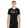 Equestro Men's Multi Logo T-Shirt Technical Fabric #colour_black