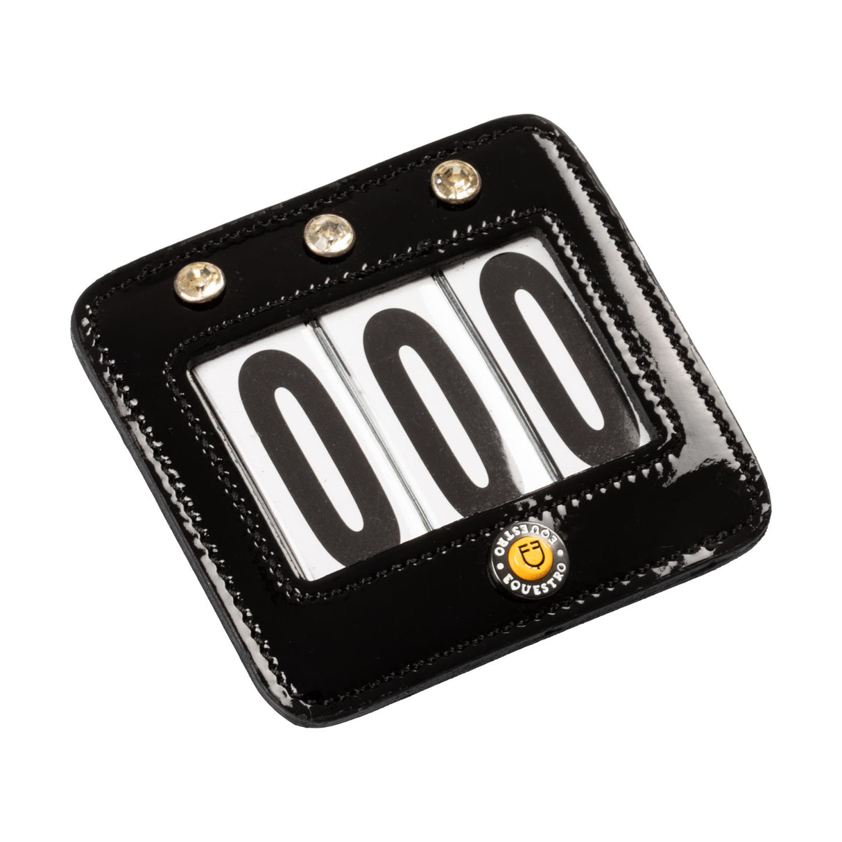 Equestro Competition Number Holder With Crystals