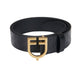 Equestro Leather Logo Belt With Logoed Buckle