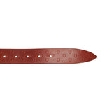 Equestro Leather Logo Belt With Logoed Buckle