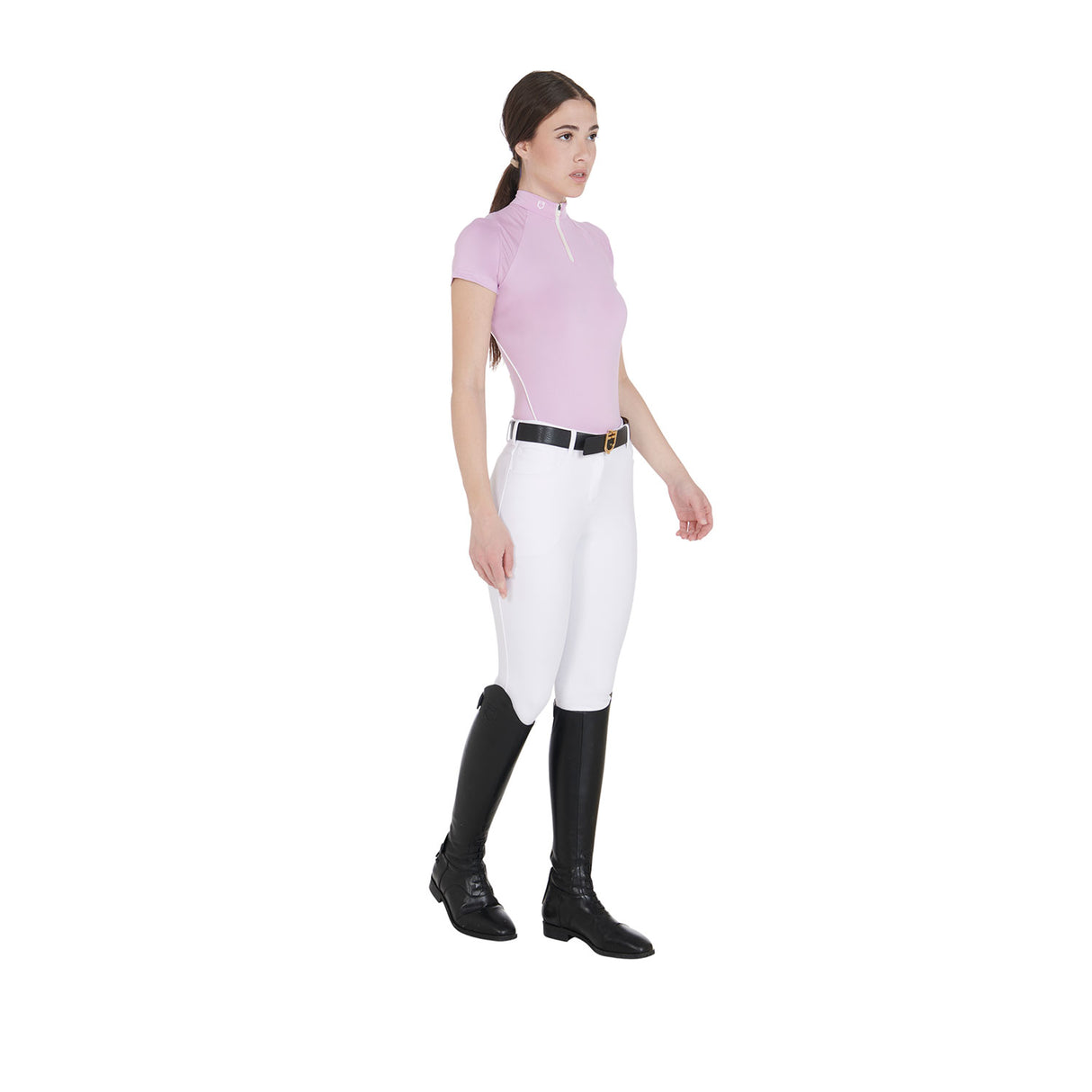 Equestro Women's Slim Fit Technical Training Polo Shirt