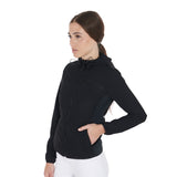 Women's down jacket in technical blend