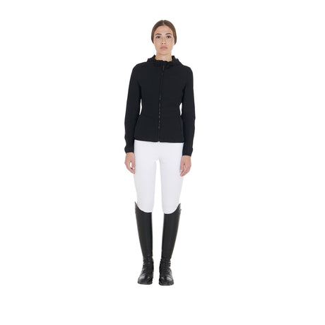 Women's down jacket in technical blend