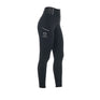 Equestro Women's Slim Fit High-Waisted Leggings with Rhinestones