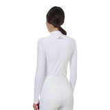 Equestro Ridertechnology women's competition polo shirt long sleeves and zip