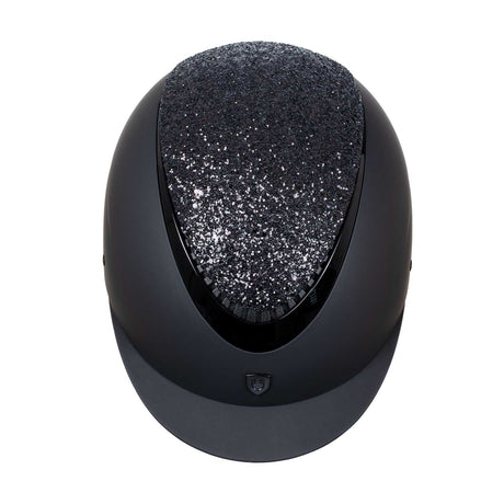 Equestro Narrow Visor Helmet With Rhinestones En 1384-2023 Homologation #colour_black