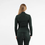EQUIDRY Women's Water Repellent Base Layer #colour_black-forest-green