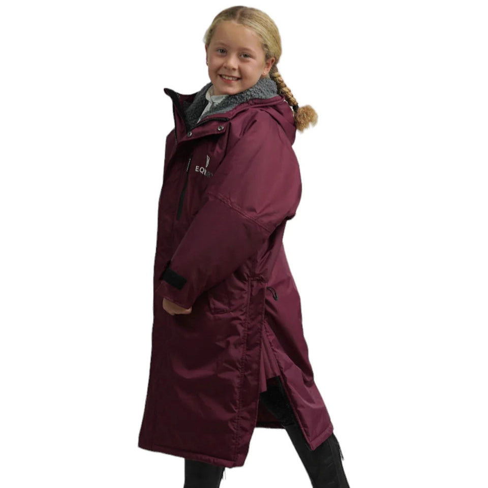 EQUIDRY Children's Thick Fleece Evolution #colour_plum-grey