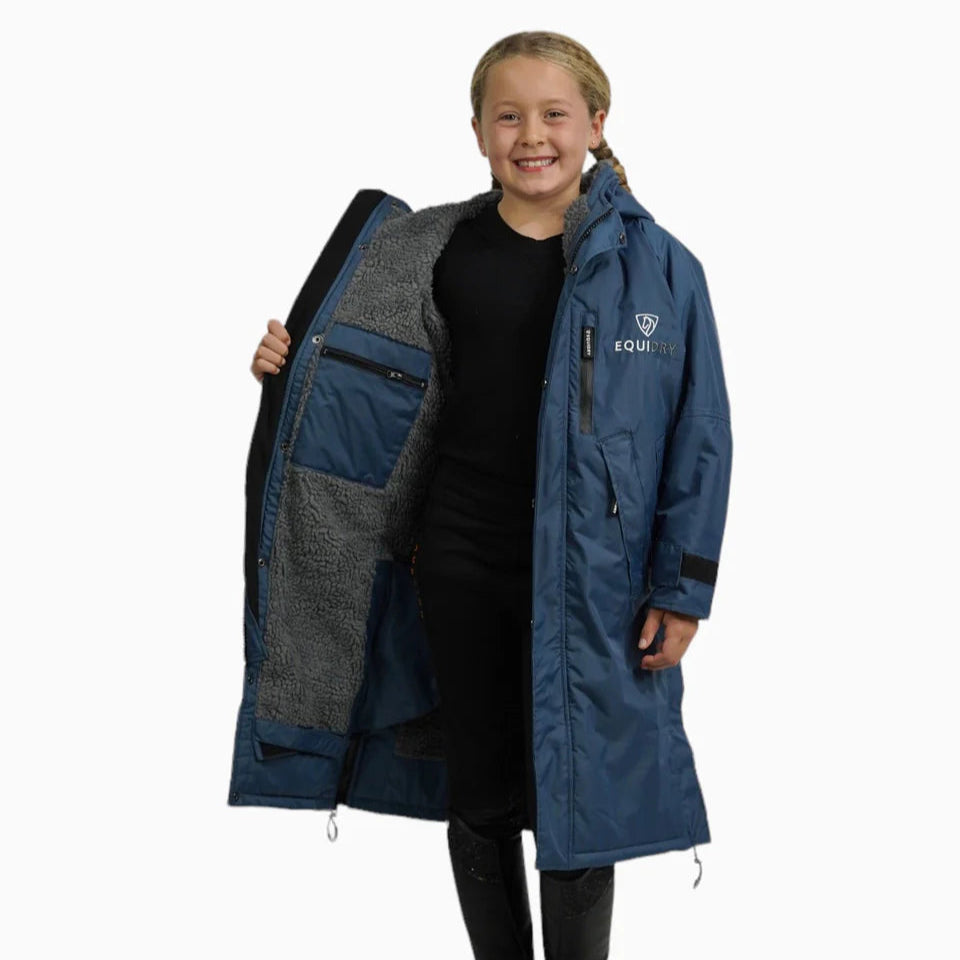 EQUIDRY Children's Thick Fleece Evolution #colour_steel-blue-grey