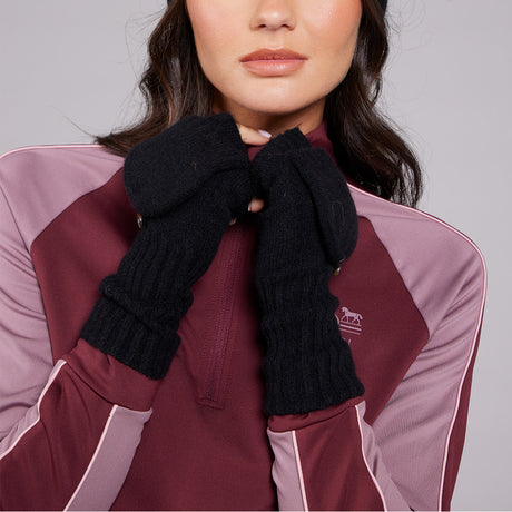 Toggi Fitzroy Knitted Gloves #colour_black