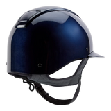 Champion Insight Glitter Round Wide Peak Riding Hat #colour_metallic-navy-sparkle-navy