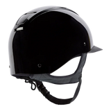 Champion Insight Glitter Round Standard Peak Riding Hat #colour_metallic-black-sparkle-black