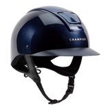 Champion Insight Glitter Oval Standard Peak Riding Hat #colour_metallic-navy-sparkle-navy