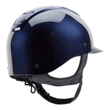 Champion Insight Glitter Round Standard Peak Riding Hat #colour_metallic-navy-sparkle-navy