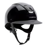 Champion Insight Glitter Oval Wide Peak Riding Hat #colour_metallic-black-sparkle-black