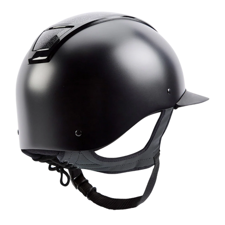 Champion Insight Glitter Oval Wide Peak Riding Hat #colour_matt-black-sparkle-black