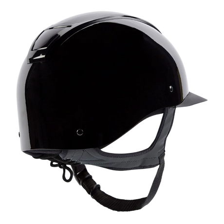 Champion Insight Oval Standard Peak Riding Hat #colour_metallic-black