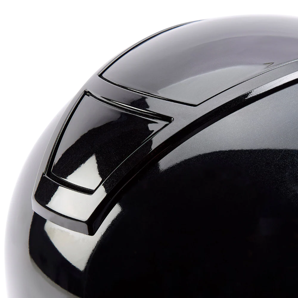 Champion Insight Oval Wide Peak Riding Hat #colour_metallic-black