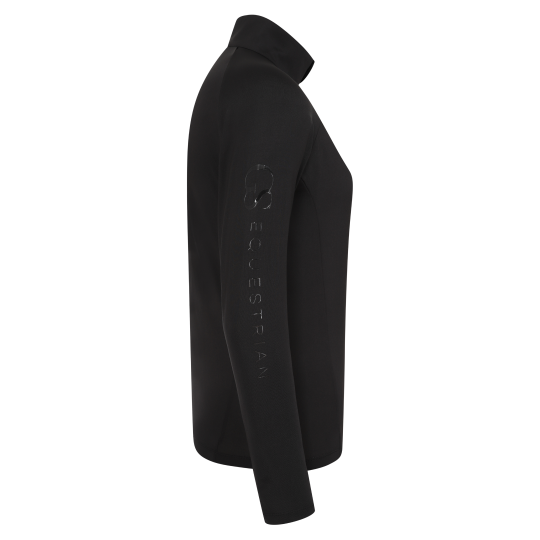 GS Equestrian Children's Momentum Long Sleeve Base Layer #colour_black