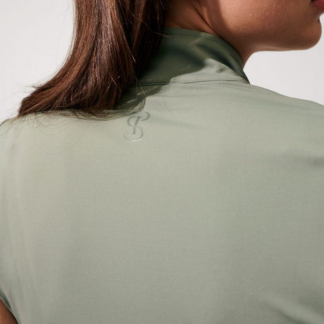 PS of Sweden Everly Short Sleeve Shirt #colour_tortoise-green