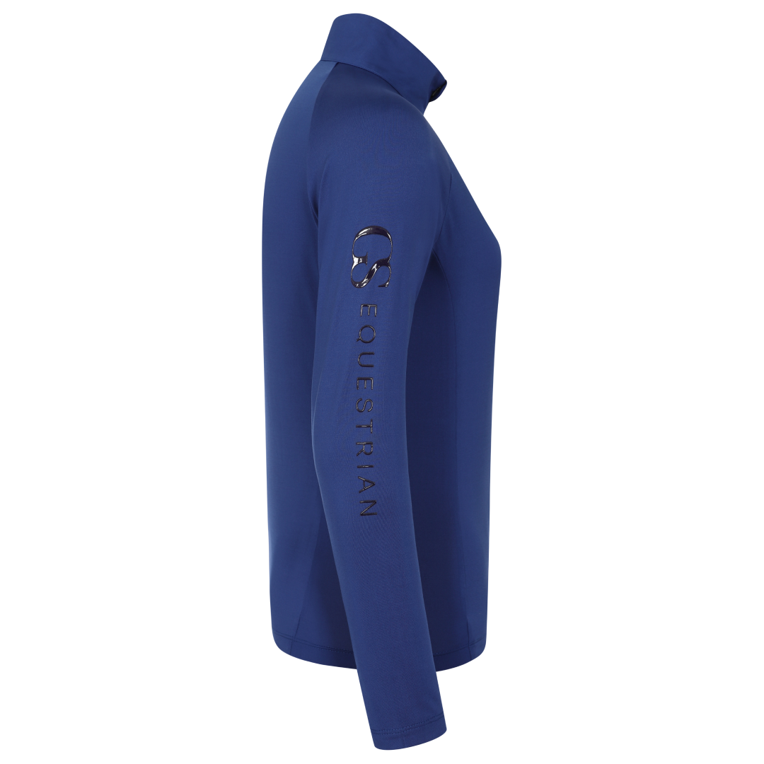 GS Equestrian Children's Momentum Long Sleeve Base Layer #colour_navy