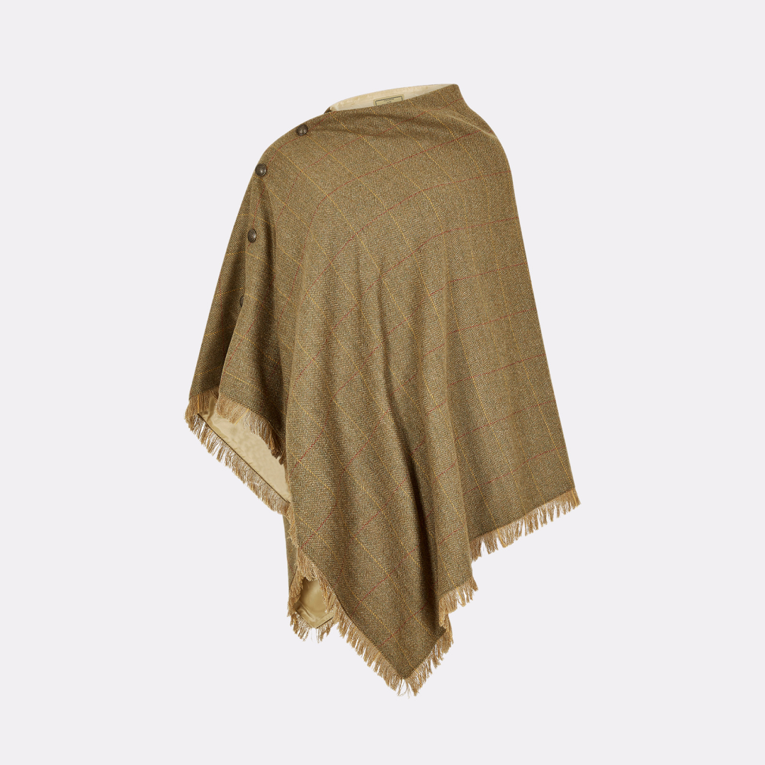 Dubarry Womens Hazelwood Tweed Poncho #colour_elm