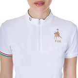 Equestro Women's Stretch Competition Polo Shirt Equestro X Fise