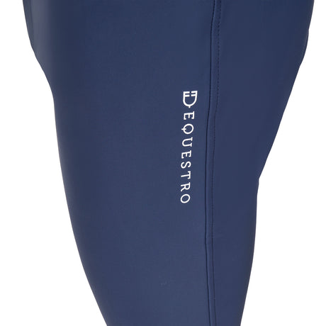 Equestro Men's Knee Grip Breeches Equestro X Fise #colour_blue