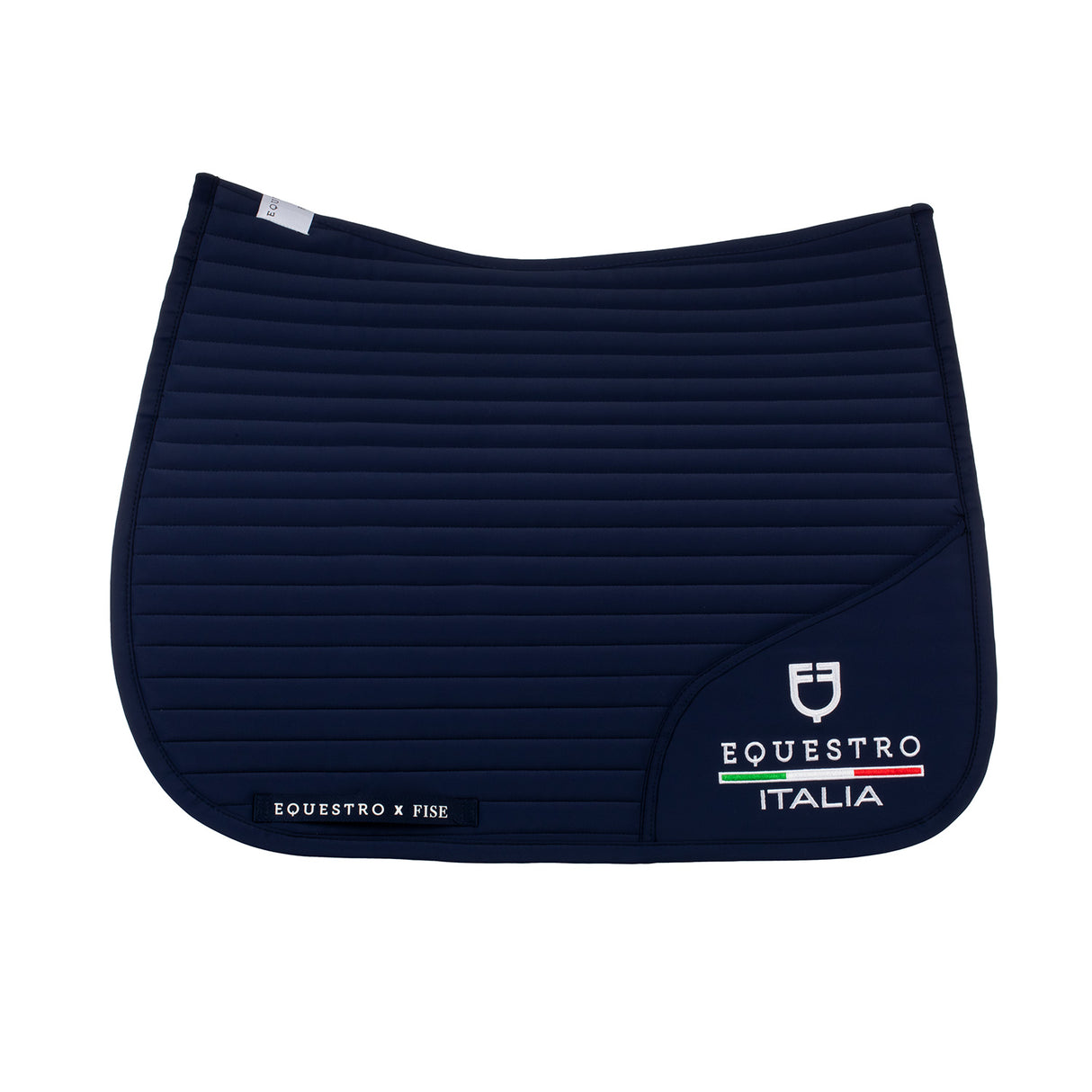 Equestro Dressage Saddle Pad With Embroidered Logo Equestro X Fise