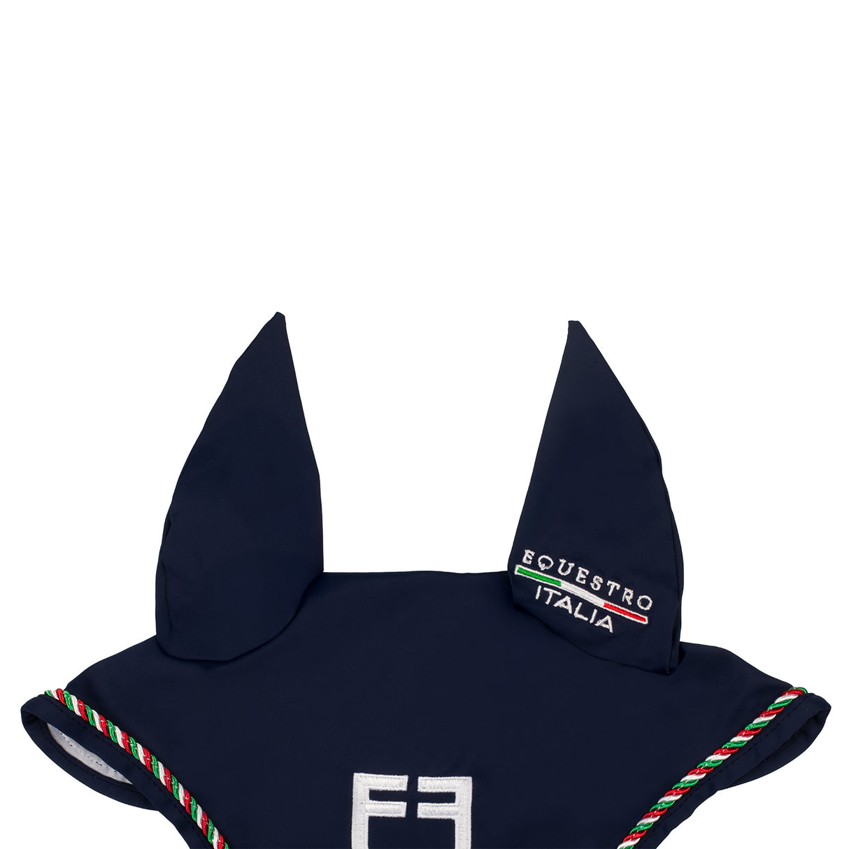 Equestro Fly Veil With Italian Flag Piping Equestro X Fise