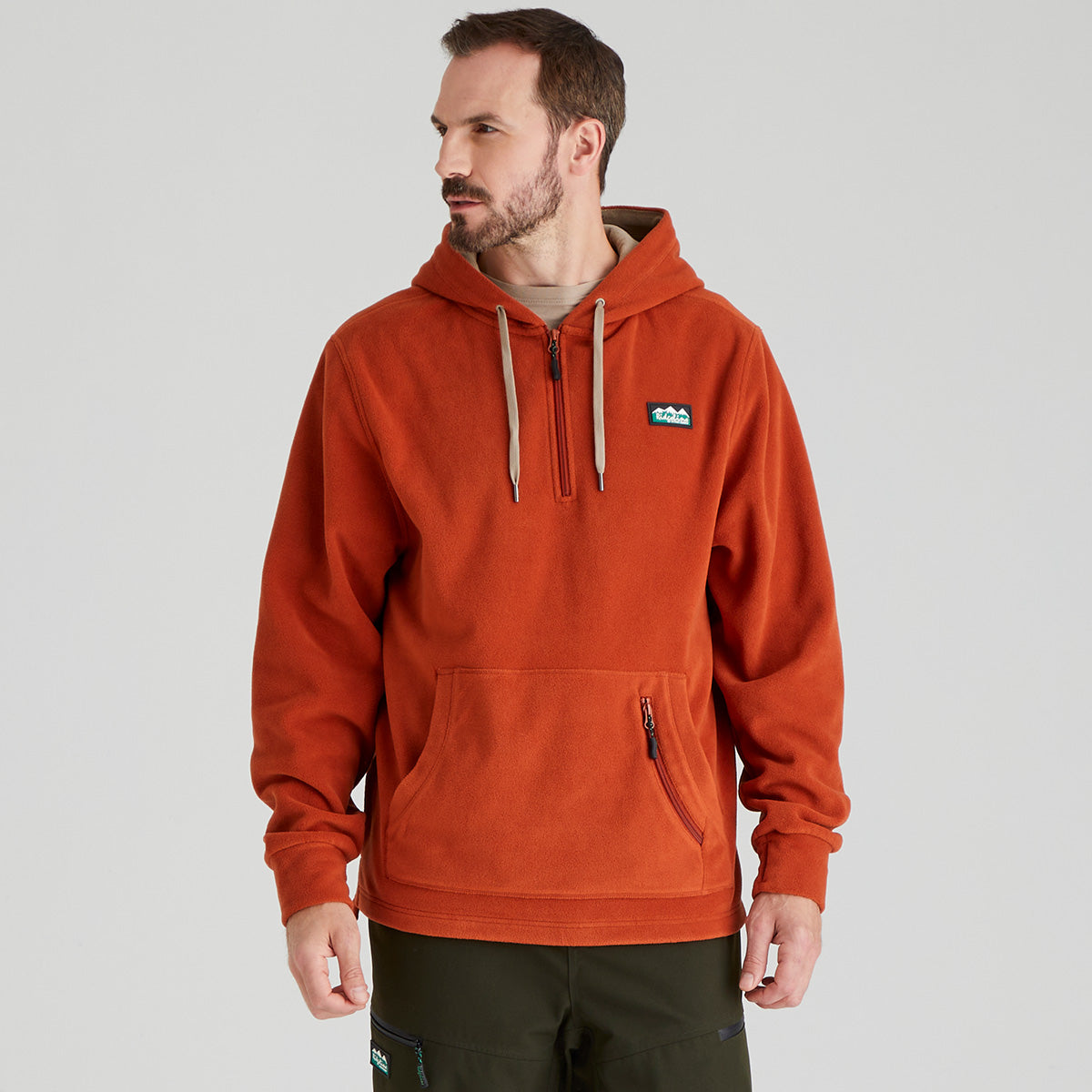 Ridgeline Ballistic Long Sleeved Fleece Hoodie - New #colour_russet