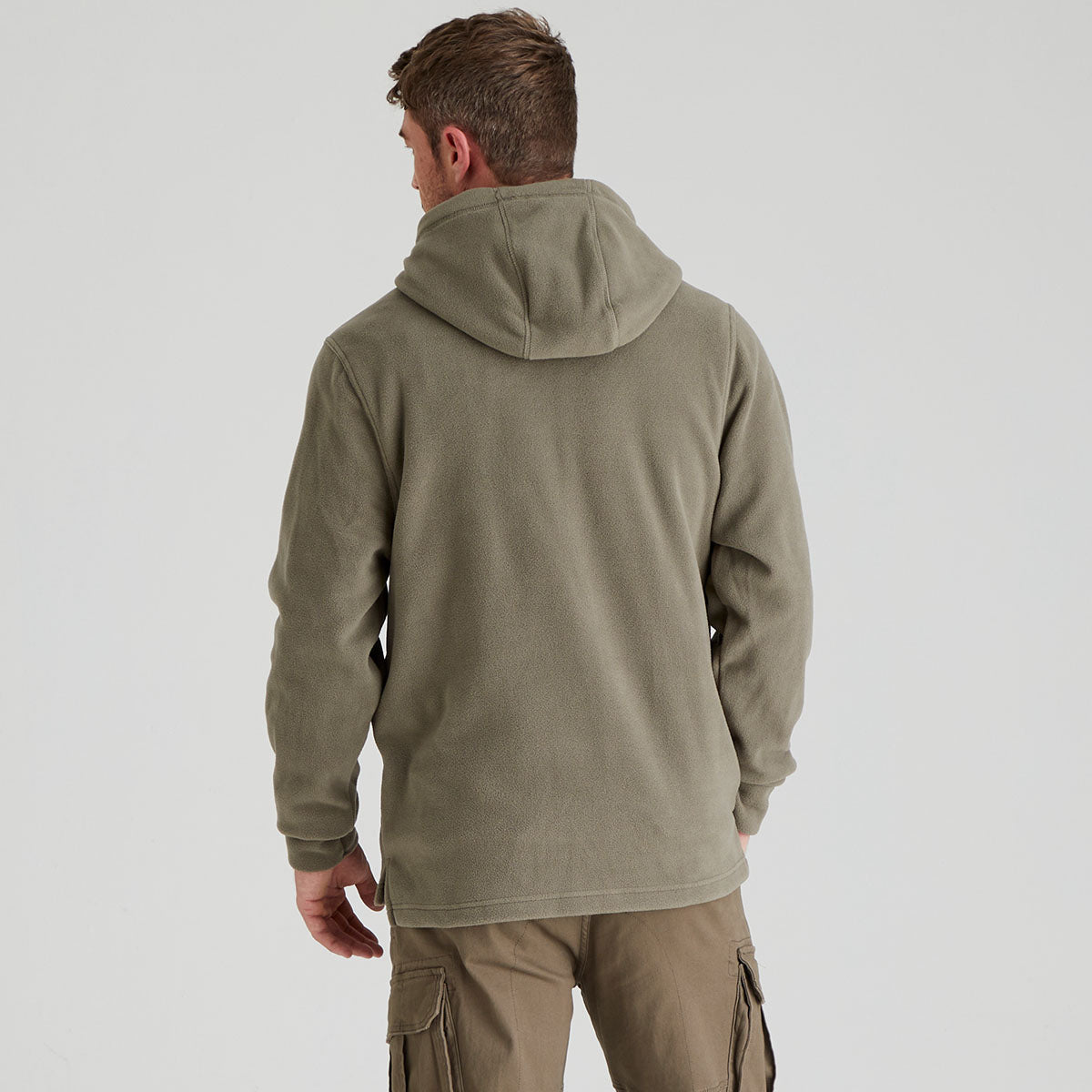 Ridgeline Ballistic Long Sleeved Fleece Hoodie - New #colour_smokey-olive