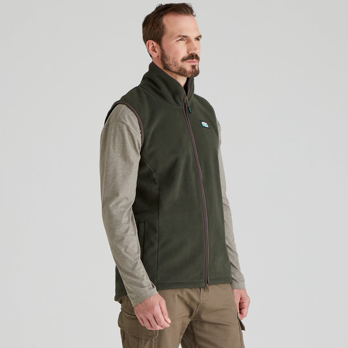 Ridgeline Mens Kodiak Gilet #colour_deep-forest