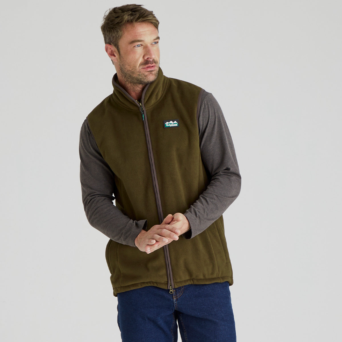 Ridgeline Mens Kodiak Gilet #colour_moody-teak