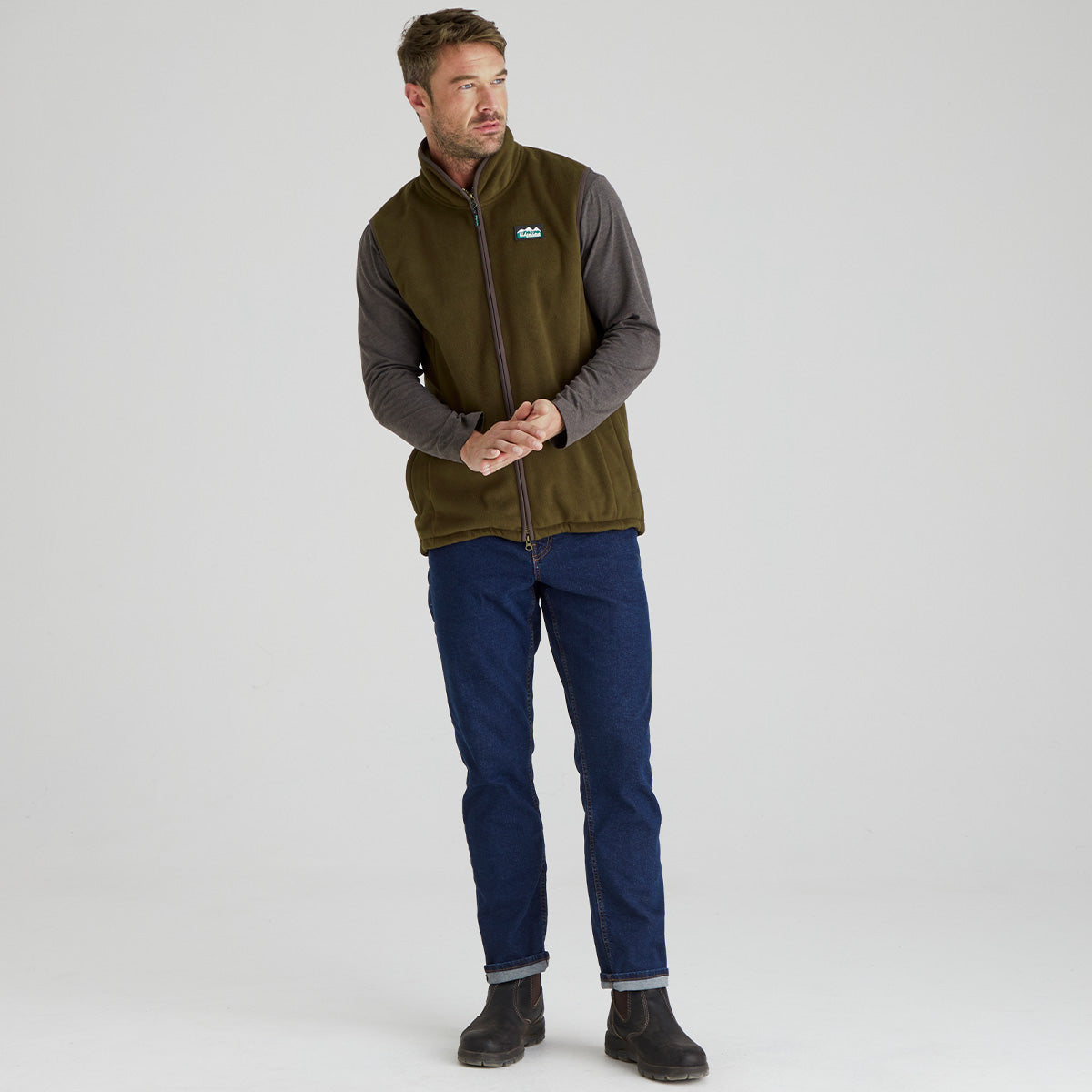 Ridgeline Mens Kodiak Gilet #colour_moody-teak