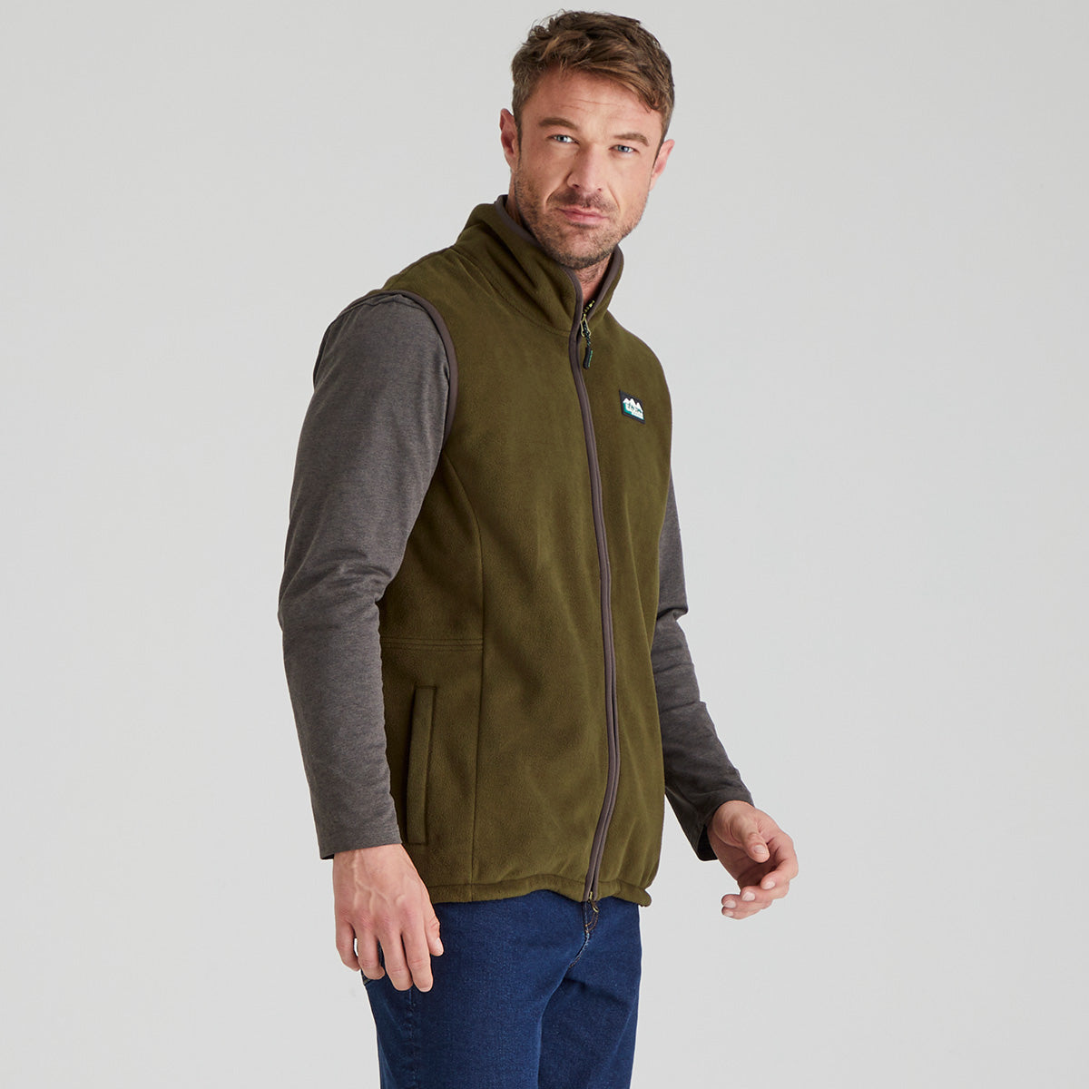 Ridgeline Mens Kodiak Gilet #colour_moody-teak