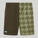 Ridgeline Unisex Backslider Shorts #colour_deep-forest-print