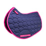 Hy Equestrian DynaMizs Ecliptic Close Contact Saddle Pad #colour_navy-magenta
