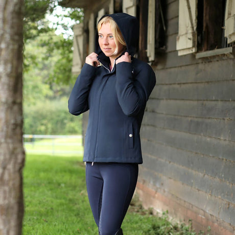 Hy Equestrian Elevate Waterproof Jacket #colour_navy