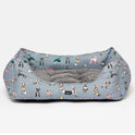 Joules Rainbow Dogs Box Bed #colour_grey-dog-print