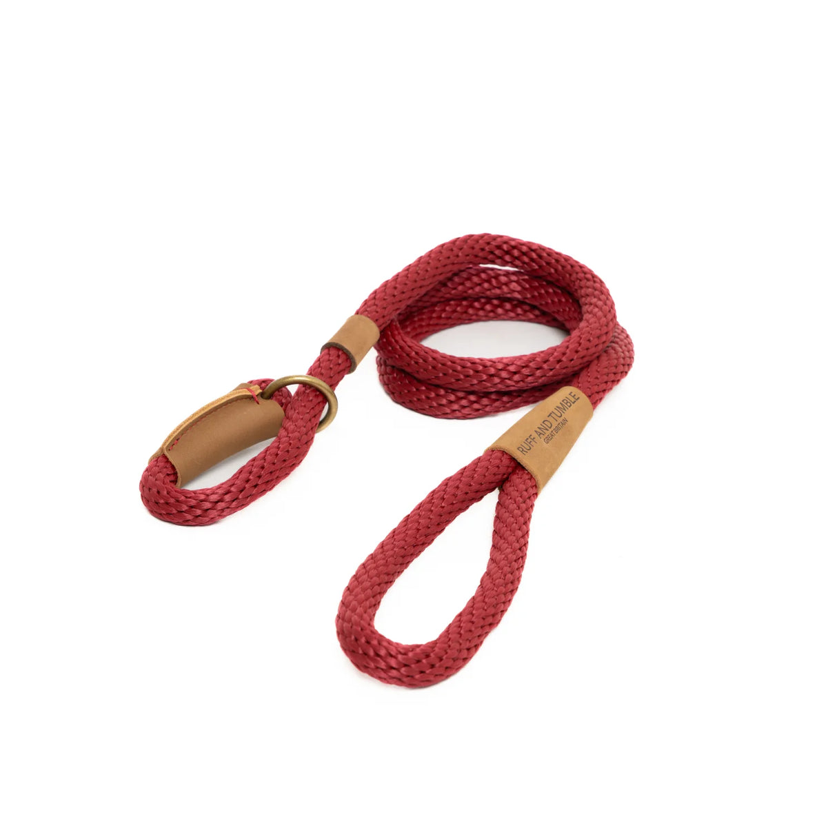 Ruff & Tumble Slim Slip Dog Lead #colour_rosehip