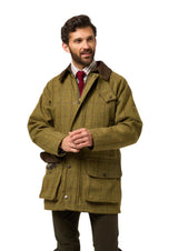 Alan Paine Rutland Men’s Waterproof Coat #colour_lichen