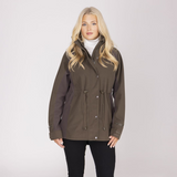 Shires Aubrion Heritage Unisex Full Zip Jacket #colour_dark-olive