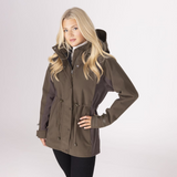 Shires Aubrion Heritage Unisex Full Zip Jacket #colour_dark-olive