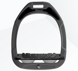 Flex-On Green Composite Inclined Ultra Grip Stirrups - Dark Grey/Black/Grey