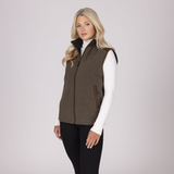 Shires Aubrion Heritage Unisex Fleece Gilet #colour_dark-olive