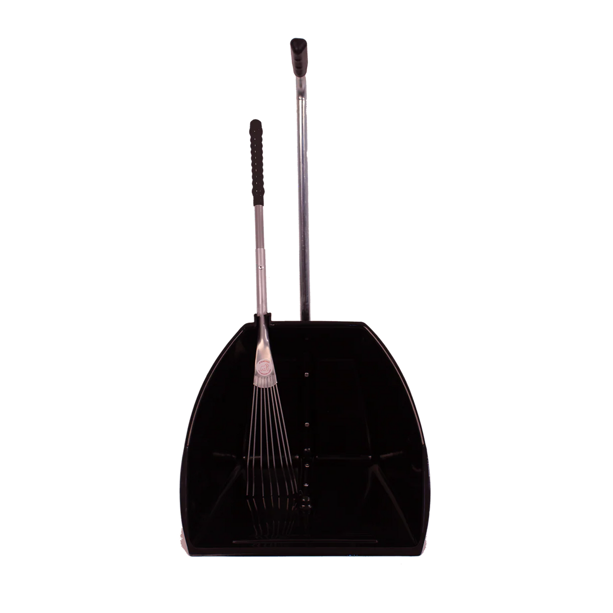Red Gorilla Big Tidee with Long Metal Rake #colour_black